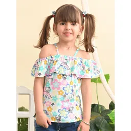 Superminis Floral Print Off-Shoulder Top-picture-39