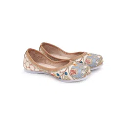 Superminis Girls Embellished Ethnic Mojaris with Embroidered Flats-picture-14