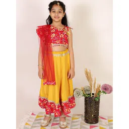Superminis Girls Embellished Made to Measure Lehenga & Ready Wear Blouse With Dupatta-picture-25
