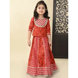 Superminis Girls Printed Ready to Wear Lehenga &-picture-17