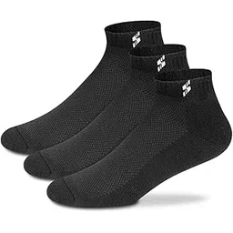 Supersox Cotton Men's 3 Pair Combo Sports Ankle Length Socks - Half Terry Cushioned, Anti Odour & Anti Bacterial For Sneaker & Running Workout, Ideal Socks For Summer (Pack Of 3)-picture-35