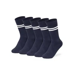 Supersox Unisex Kids Pack Of 5 Striped Regular School Uniform Socks-picture-20
