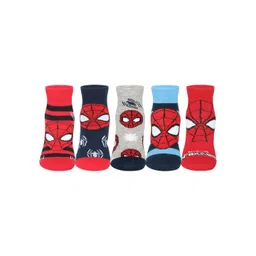 Supersox Unisex Pack of 5 Ankle-Length Spiderman Socks-picture-58