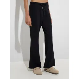 Superstar by Westside Black Bootcut High-Rise Cotton-Blend Pants-picture-29