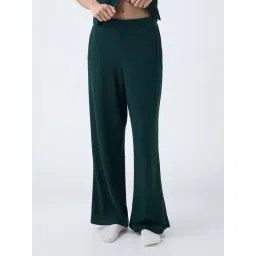 Superstar by Westside Green Waffle-Textured High-Rise Pants-picture-13