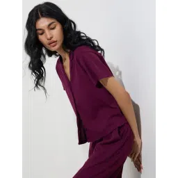 Superstar by Westside Wine Waffle-Textured Shirt-picture-23