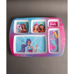 Superware Melamine Kids  5 Section Plate -Barbie  Angle-picture-15