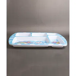 Superware Melamine Kids  5 Section Plate -Doraemon Rainbow image 2