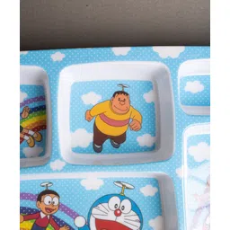 Superware Melamine Kids  5 Section Plate -Doraemon Rainbow image 4