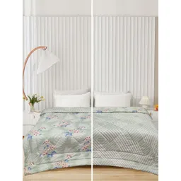 Supreme Home Collective Olive Green & Green AC Room 300 GSM Double Bed Comforter-picture-33