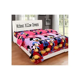 Supreme Home Collective Pink Cartoon Characters 144 TC Queen Bedsheet-picture-27