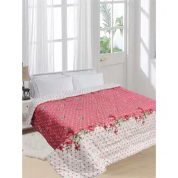Supreme Home Collective White & Pink AC Room 300 GSM Double Bed Comforter-picture-34