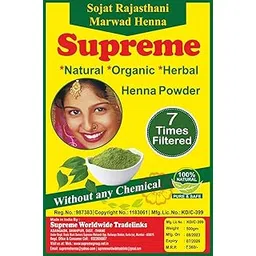 Supreme Seven Filter Henna Powder, 100% Natural & Herbal, Chemical-Free Hair Color Soft Black Eco-Friendly Henna For Hair Growth Suitable For All Hair Types (Pack Of 1 500Gram)-picture-29