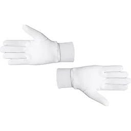 SUPRO Cotton Cricket Batting Inner Gloves (Boys/Small, Full Finger, White) Pack of 1-picture-10
