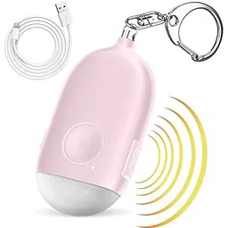 Supvox® Self Defence Gadgets Rechargeable Alarm Keychain, 130 dB Loud Emergency Personal Siren Ring with LED Light, SOS Safety Alert Device Key Chain for Women, Kids, Elderly, and Joggers-picture-24