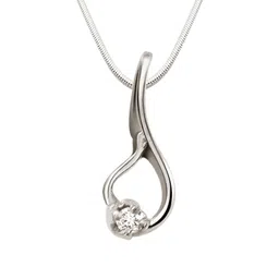 Surat Diamond Jewellery Diamond & Sterling Silver Pendant-picture-27