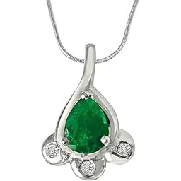 suratdiamond 925 Sterling Silver and Diamond Pendant-picture-26