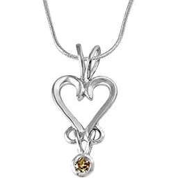 suratdiamond Surat Diamond .925 Sterling Silver and Diamond Pendant-picture-31