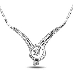 suratdiamond Surat Diamond .925 Sterling Silver and Diamond Pendant-picture-13