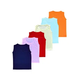 Surfbae Infants Pack Of 6 Printed Pure Cotton Basic Vests ORBC-710+711b-14-picture-24