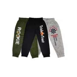 Surfbae Kids Pack Of 3 Printed Cotton Joggers-picture-22
