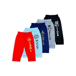 Surfbae Kids Pack Of 5 Graphic Printed Cotton Joggers-picture-16