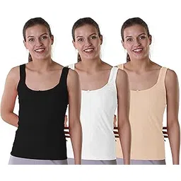 suruthi Women's Cotton Camisole (Pack of 3)-picture-45