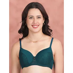 Susie Deeplagoon Women Half Lace Padded Wired Medium Coverage Everyday Bra-picture-32