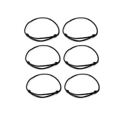 SUSVIJ Pack of 6 Unisex Black Sliding Knot Bracelets-picture-27