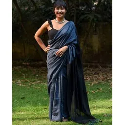 suta Cotton Saree with Tassels-picture-44