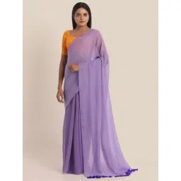 Suta Lavender Cotton Saree Without Blouse-picture-17