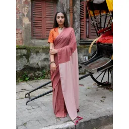 Suta Maroon Acrylic Cotton Sarees-picture-28