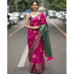 suta Women Ikat Cotton Saree -picture-22