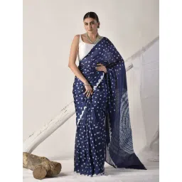 sutra attire Sutra¿Attire Blue Silk Regular Fit Saree-picture-36