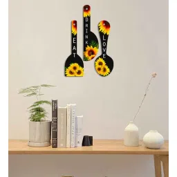 Black Engineered Wood Wall Hanging by Suveharts-picture-13