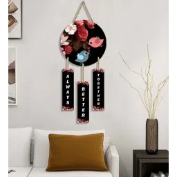 Black Engineered Wood Wall Hanging by Suveharts-picture-12