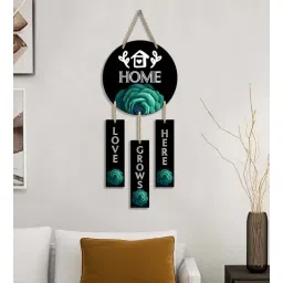 Black Engineered Wood Wall Hanging by Suveharts-picture-14