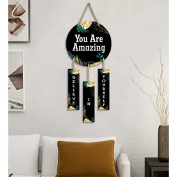 Black Engineered Wood Wall Hanging by Suveharts-picture-15