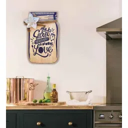 Brown Engineered Wood Wall Hanging by Suveharts-picture-15