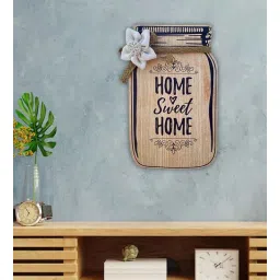 Brown Engineered Wood Wall Hanging by Suveharts-picture-18