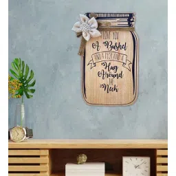 Brown Engineered Wood Wall Hanging by Suveharts-picture-21