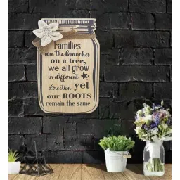 Brown Engineered Wood Wall Hanging by Suveharts-picture-23