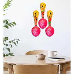 Pink Engineered Wood Wall Hanging by Suveharts-picture-36