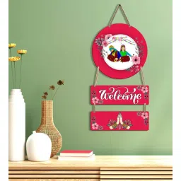 Pink Engineered Wood Wall Hanging by Suveharts-picture-36