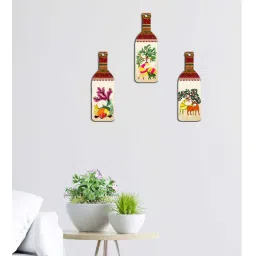 suveharts 3 Pcs Pink Wooden New Bottles Hanging-picture-32