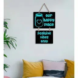 suveharts Balck Engineered Wood Wall Hanging-picture-25