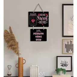 suveharts Black Engineered Wood Wall Hanging-picture-17