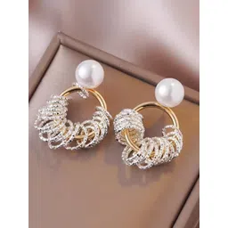 SUYUG Gold-Plated Contemporary Drop Earrings-picture-12