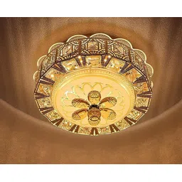 svah Crystal Ceiling Round Light and Modern LED Chandelier light 16 inch Chandelier Ceiling Lamp-picture-26
