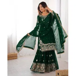 svaraa Women Embroidered Straight Kurta Set-picture-31